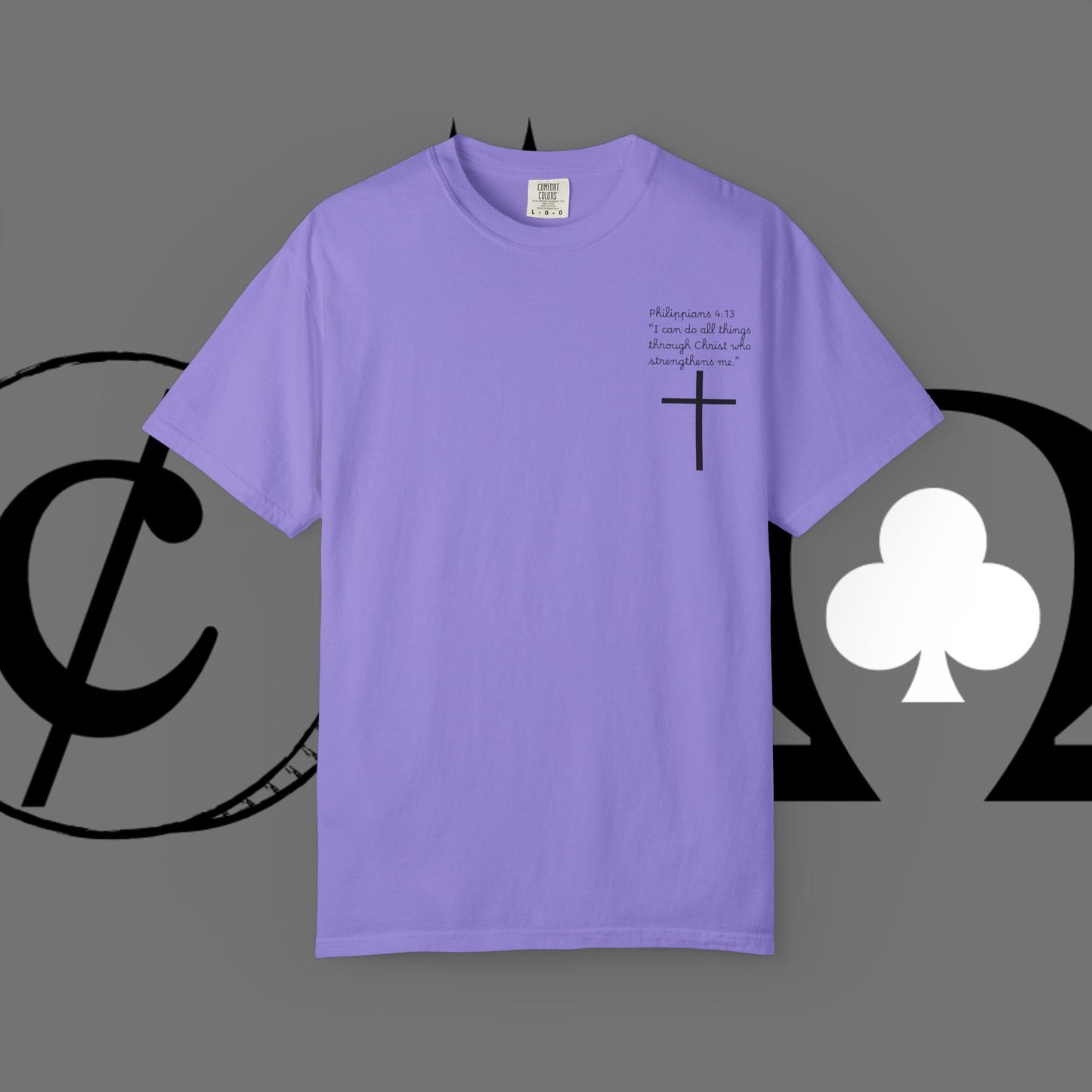 God First Cross T-Shirt — Faith-Based Christian Tee ("God First" Back Print)
