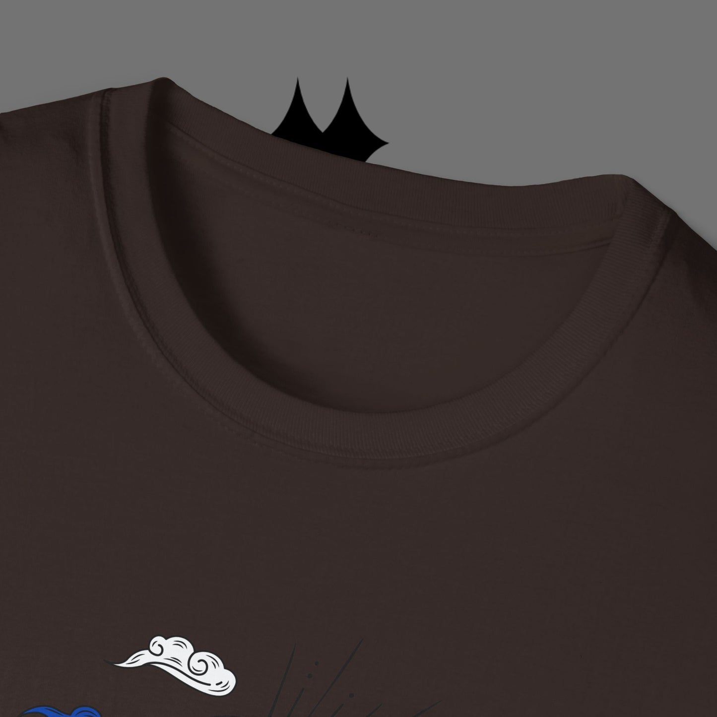 Ocean Wave Graphic T-Shirt — Blue Surf Sunset Design