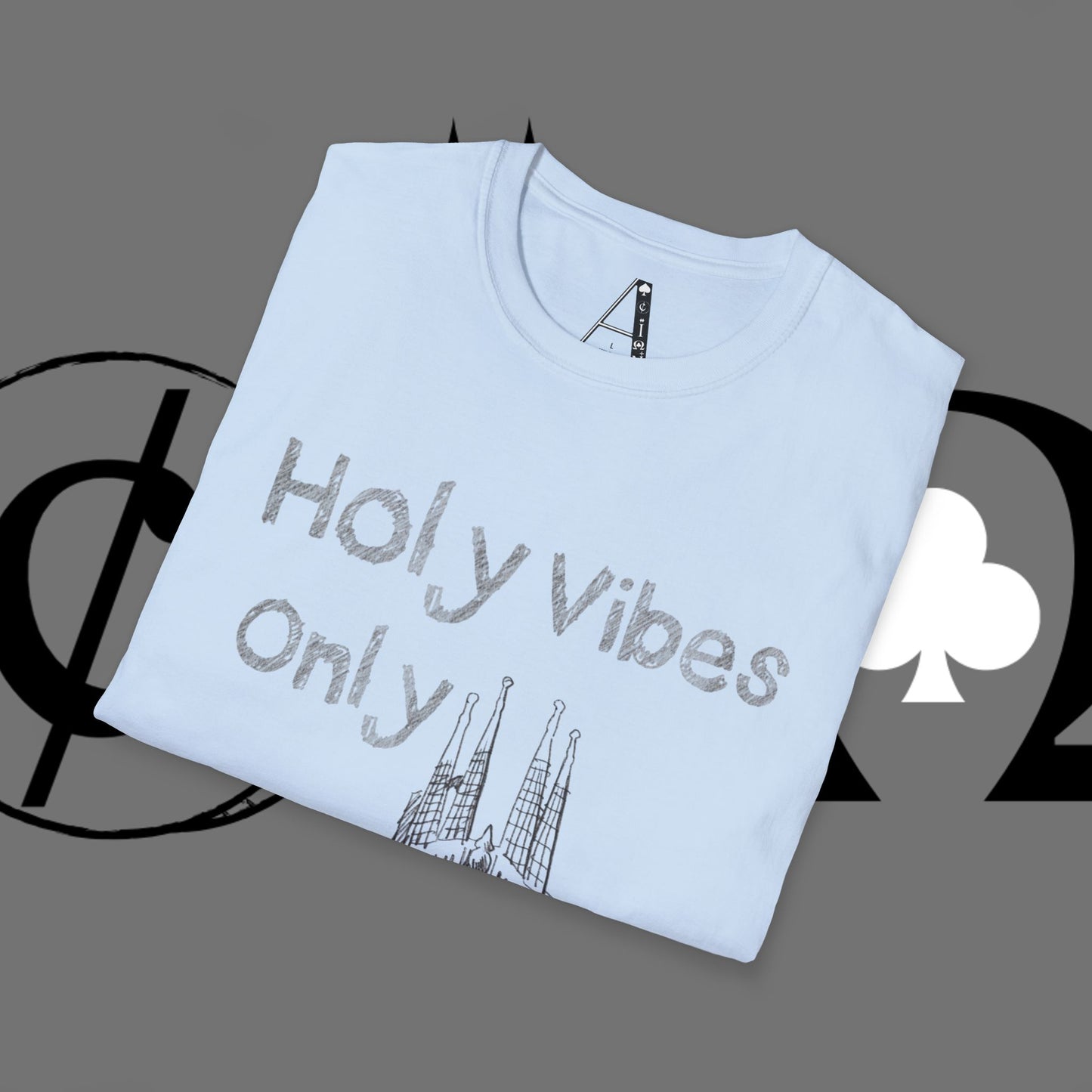 Christian Cross T-Shirt — Grunge Crown of Thorns Design