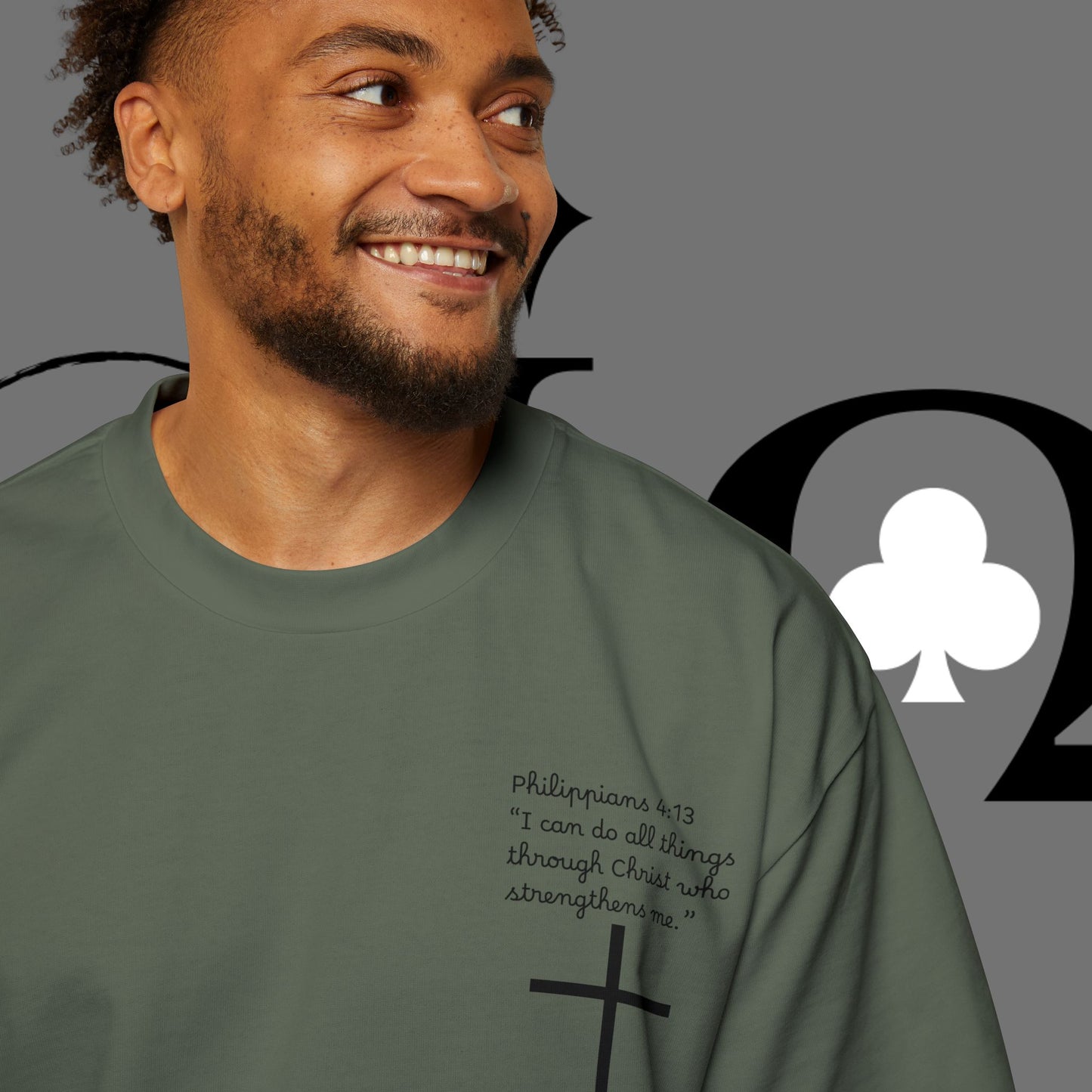 Action Symbol Tee — Minimal Graphic Men's Oversized T-Shirt