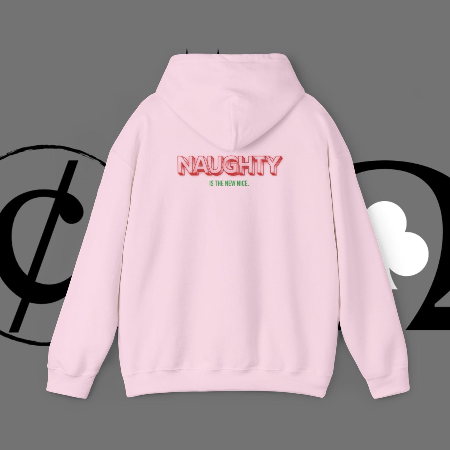 Christmas Hoodie — 'Merry Christmas' Front & 'Naughty is the New Nice' Back Holiday Hoodie