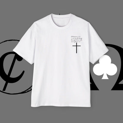 Action Symbol Tee — Minimal Graphic Men's Oversized T-Shirt