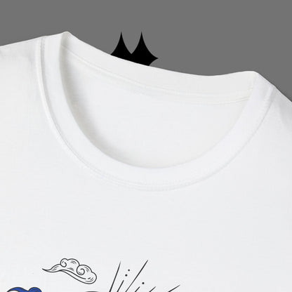 Ocean Wave Graphic T-Shirt — Blue Surf Sunset Design