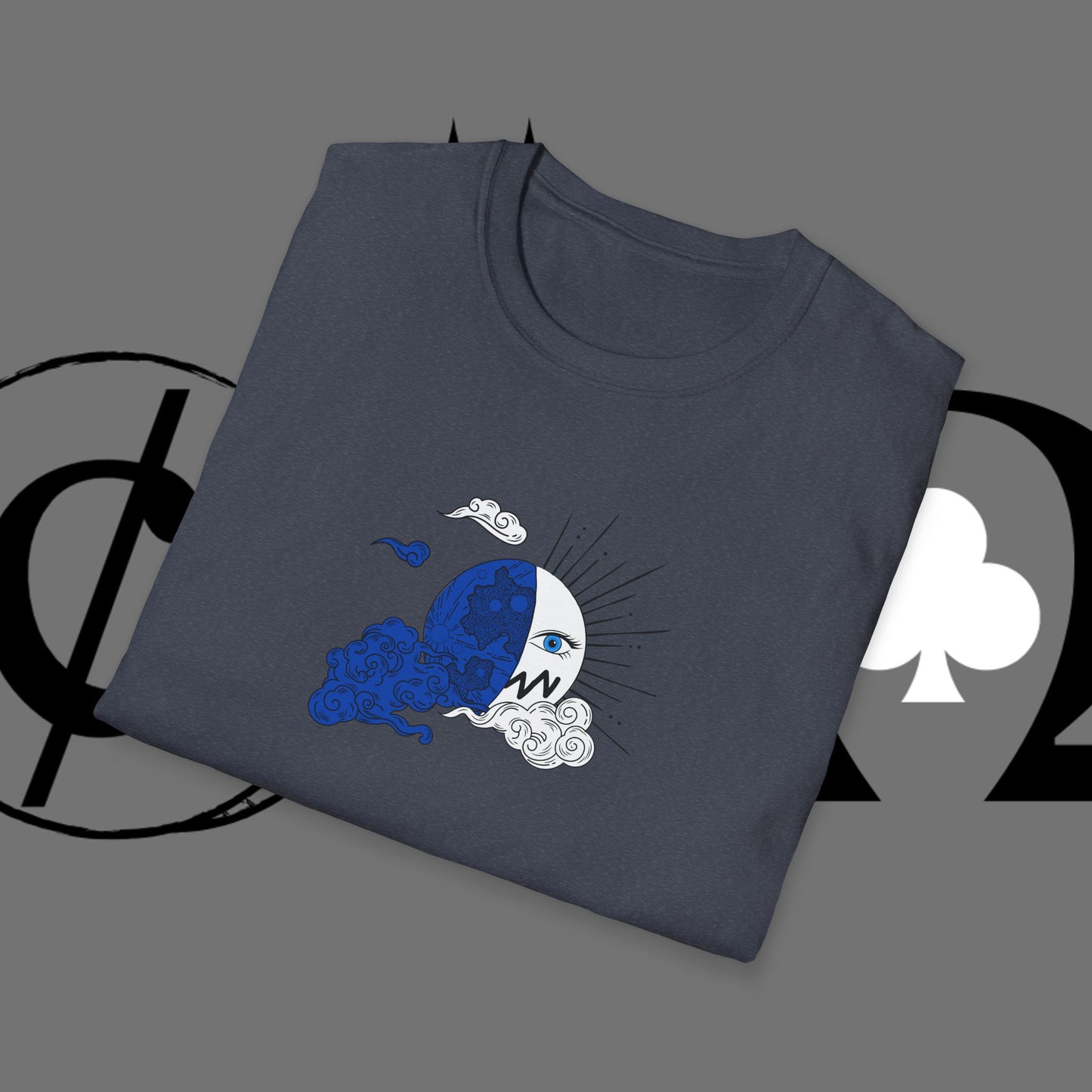 Ocean Wave Graphic T-Shirt — Blue Surf Sunset Design