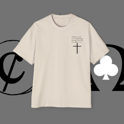 Action Symbol Tee — Minimal Graphic Men's Oversized T-Shirt