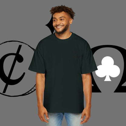 Action Symbol Tee — Minimal Graphic Men's Oversized T-Shirt