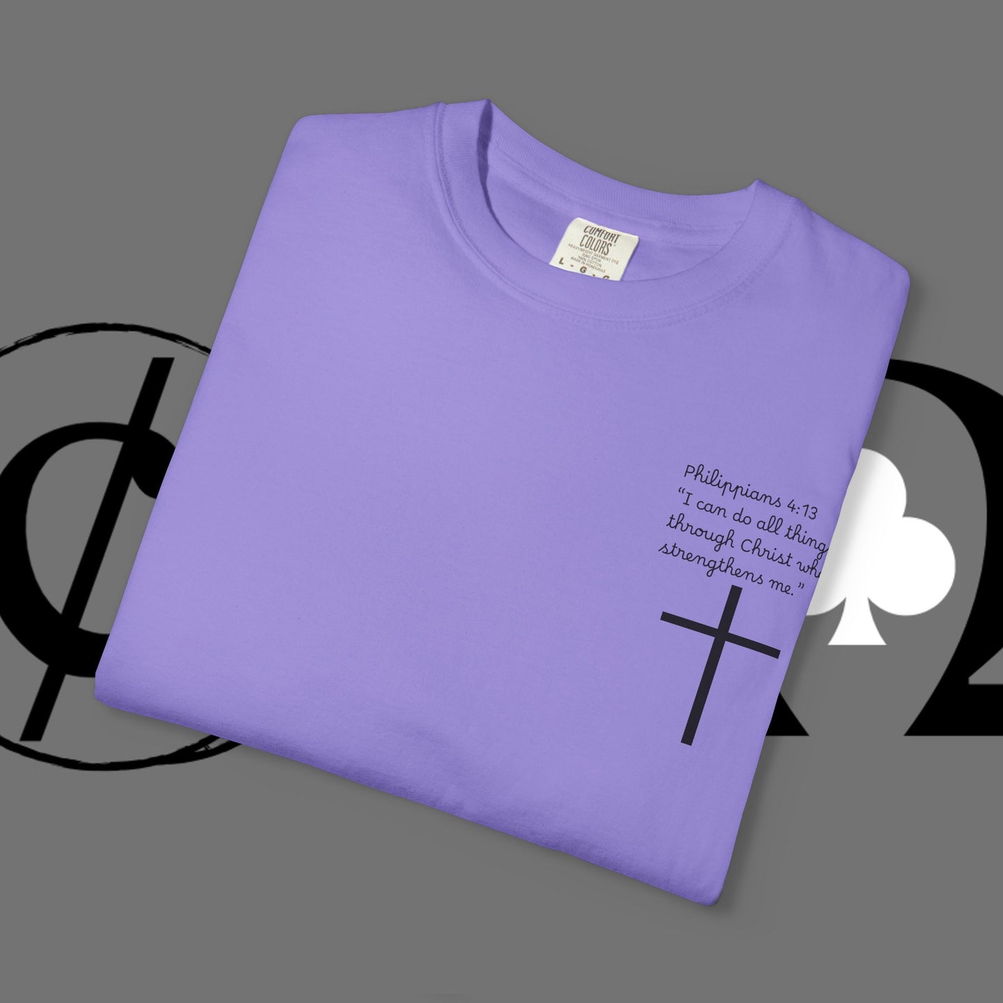 God First Cross T-Shirt — Faith-Based Christian Tee ("God First" Back Print)