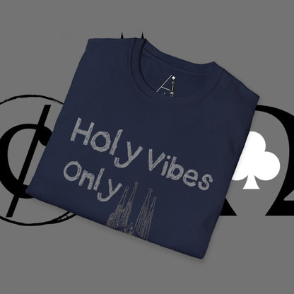 Christian Cross T-Shirt — Grunge Crown of Thorns Design