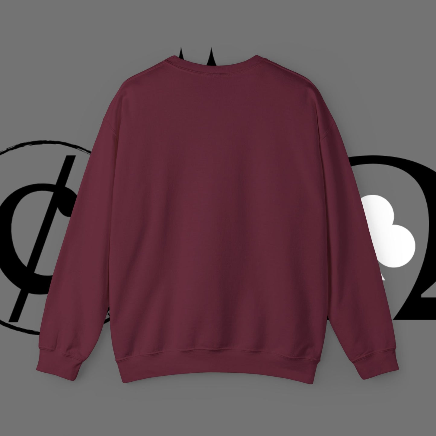 Ocean Wave Crewneck Sweatshirt — Minimal Blue Surf Graphic