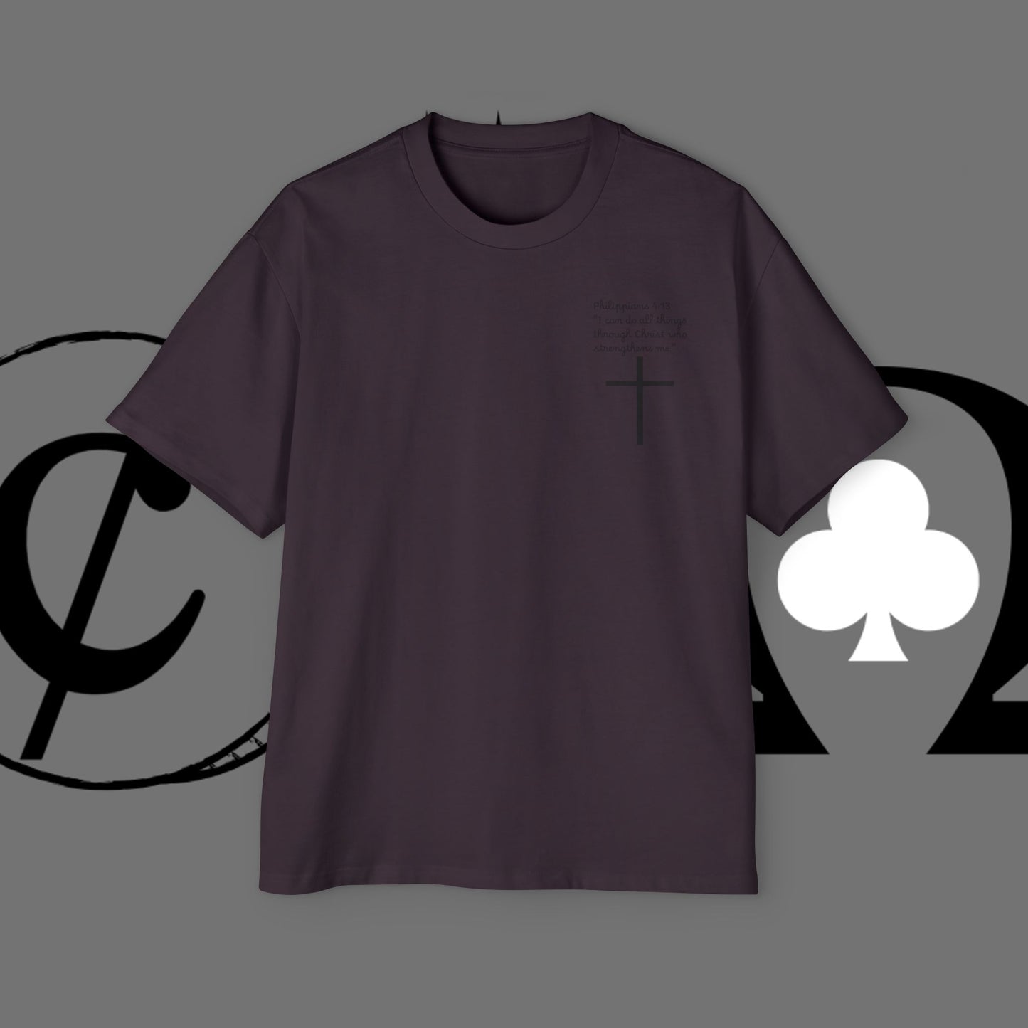 Action Symbol Tee — Minimal Graphic Men's Oversized T-Shirt