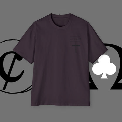 Action Symbol Tee — Minimal Graphic Men's Oversized T-Shirt