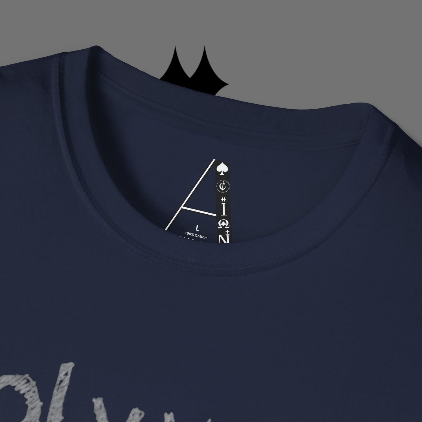 Christian Cross T-Shirt — Grunge Crown of Thorns Design