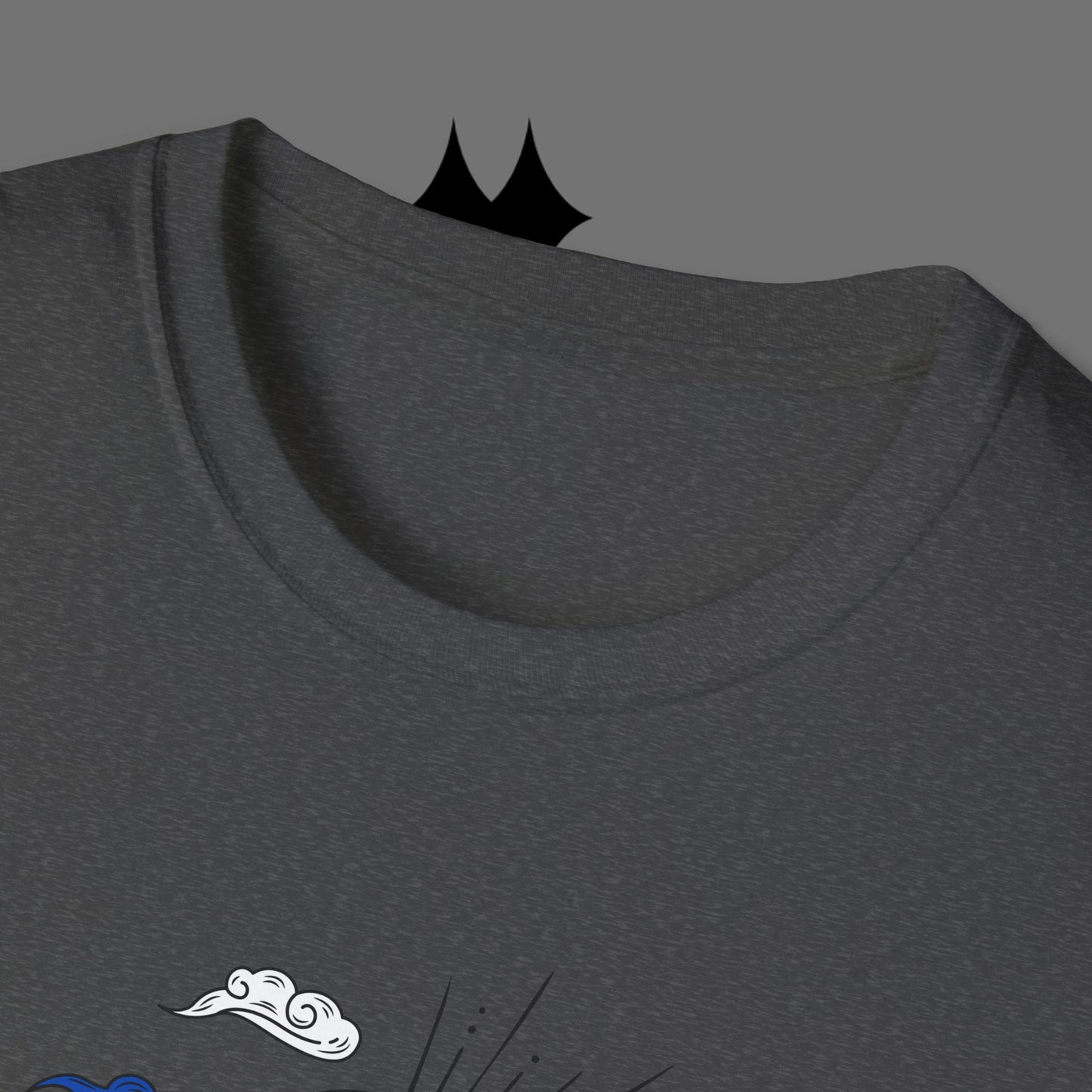 Ocean Wave Graphic T-Shirt — Blue Surf Sunset Design