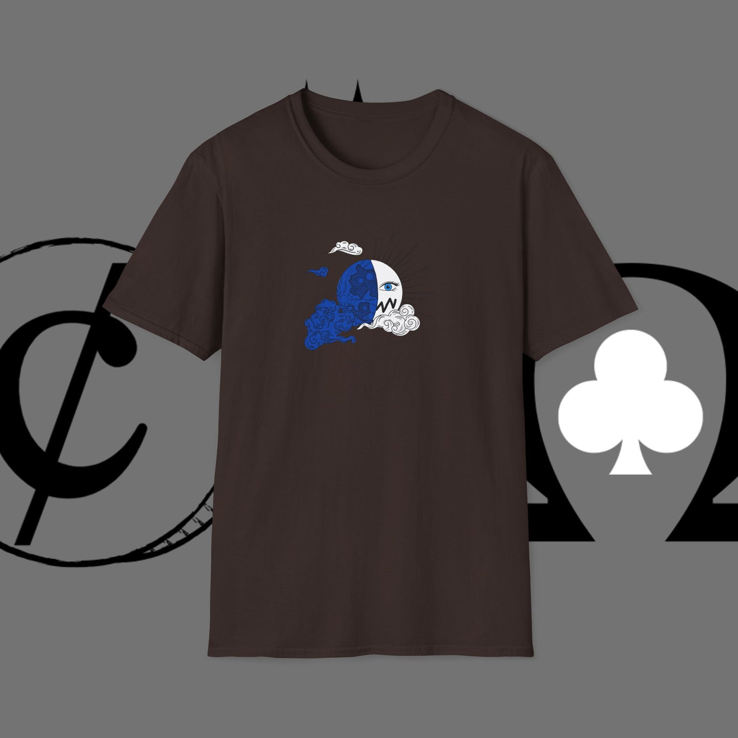 Ocean Wave Graphic T-Shirt — Blue Surf Sunset Design