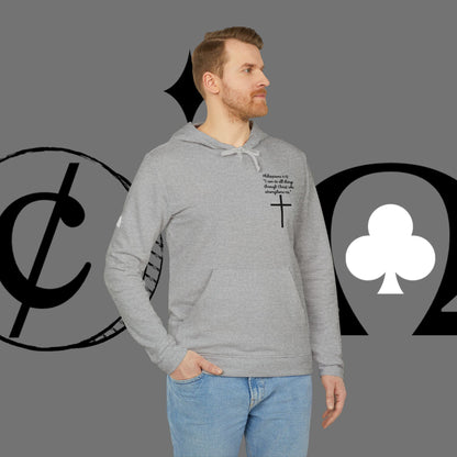 Christian Cross Hoodie — "Go At" Graphic Spiritual Sweatshirt