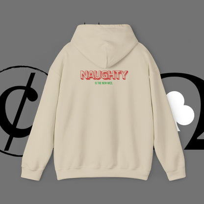 Christmas Hoodie — 'Merry Christmas' Front & 'Naughty is the New Nice' Back Holiday Hoodie