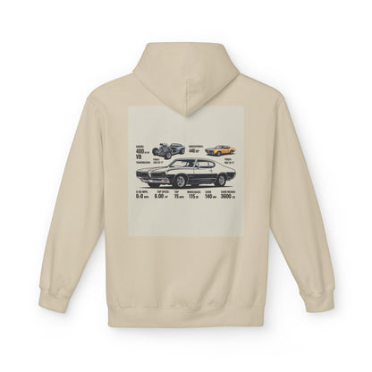 Classic Muscle Car Hoodie — Vintage Camaro Diagram Print
