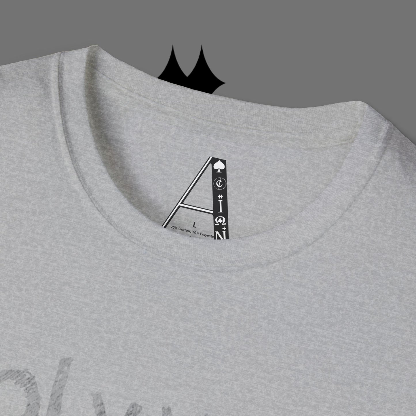 Christian Cross T-Shirt — Grunge Crown of Thorns Design