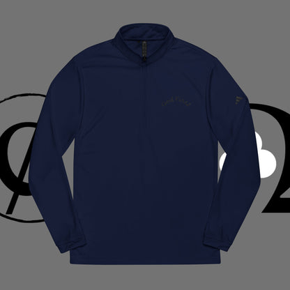 Embroidered 'Good Friend' adidas Quarter-Zip Pullover