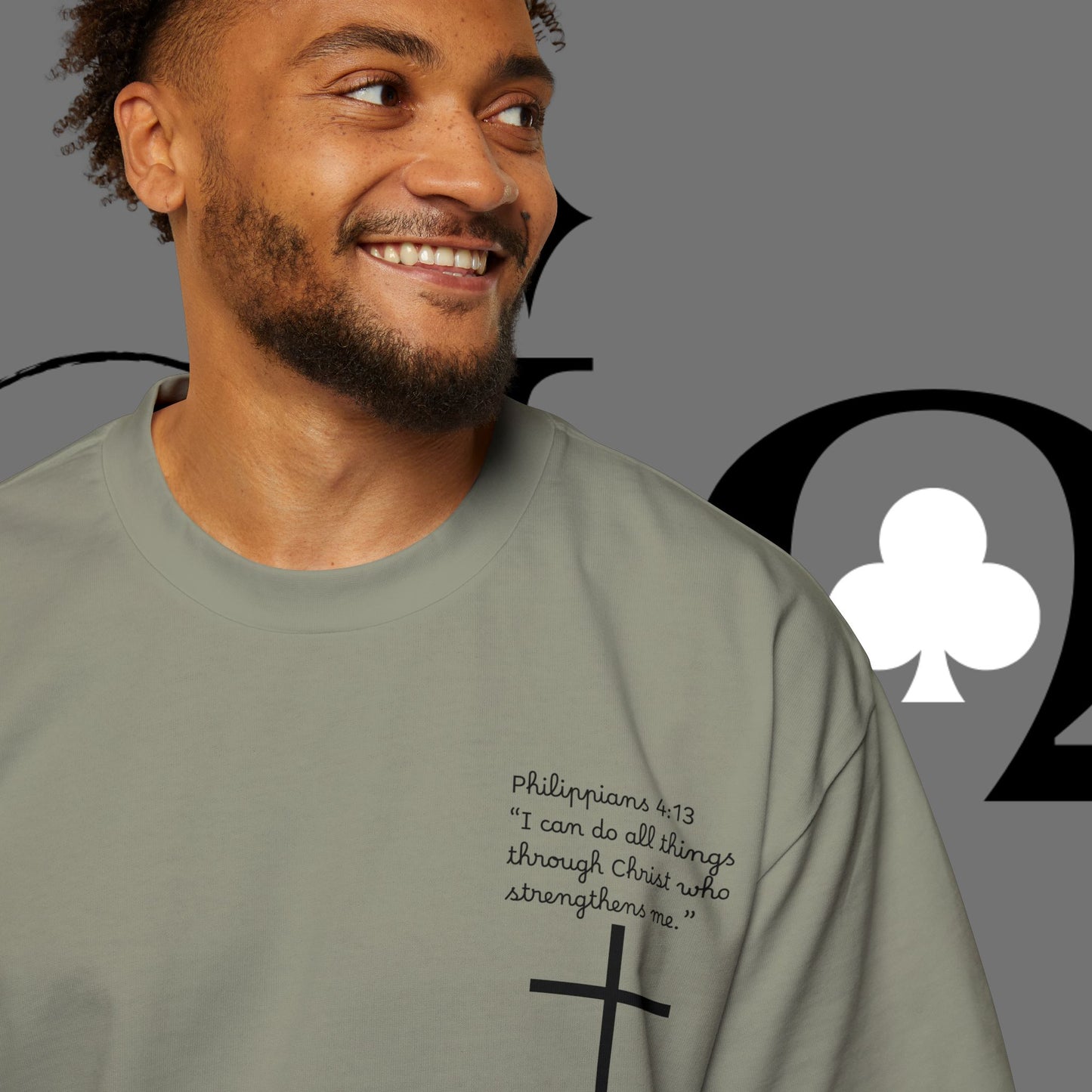 Action Symbol Tee — Minimal Graphic Men's Oversized T-Shirt