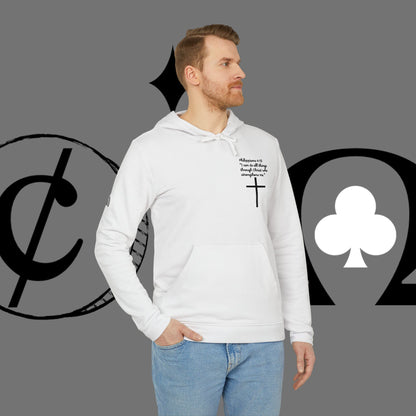 Christian Cross Hoodie — "Go At" Graphic Spiritual Sweatshirt