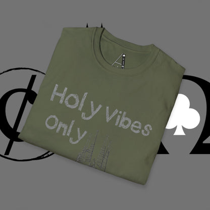 Christian Cross T-Shirt — Grunge Crown of Thorns Design