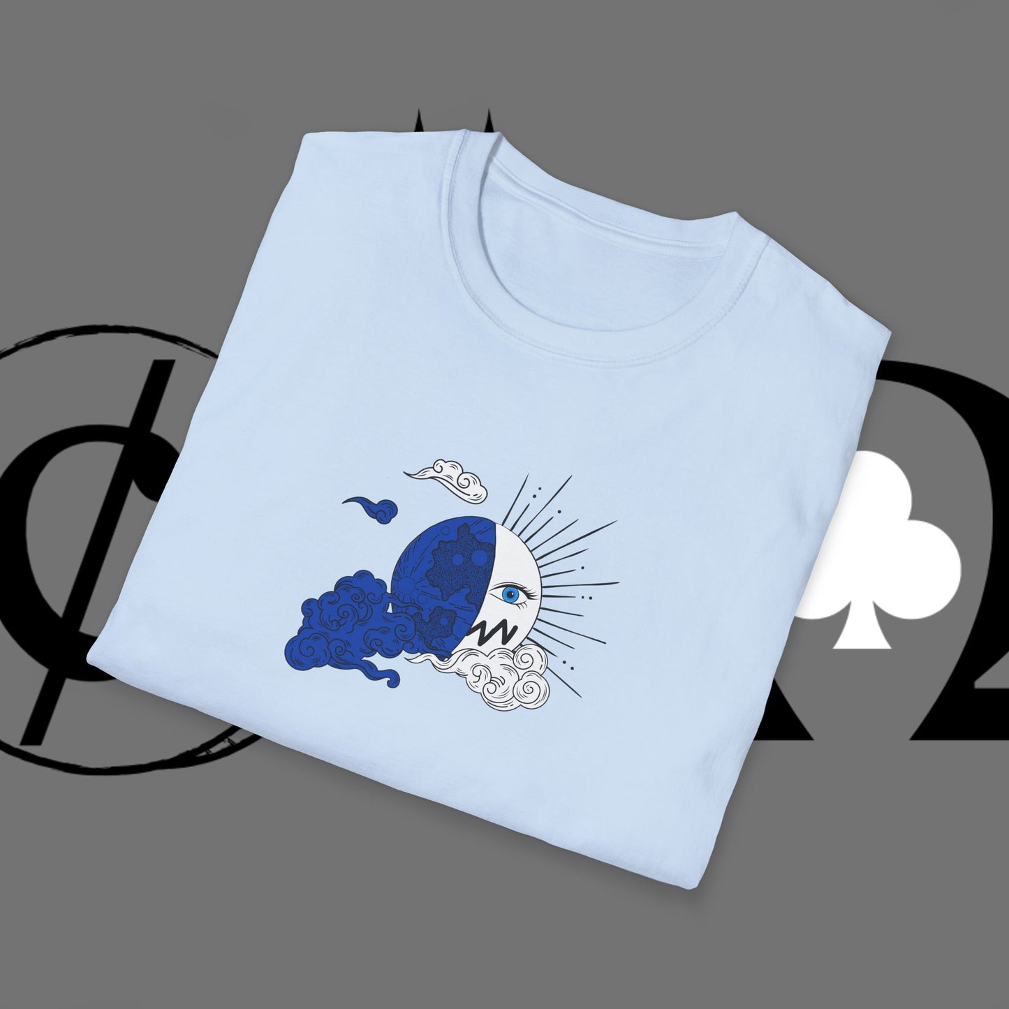 Ocean Wave Graphic T-Shirt — Blue Surf Sunset Design