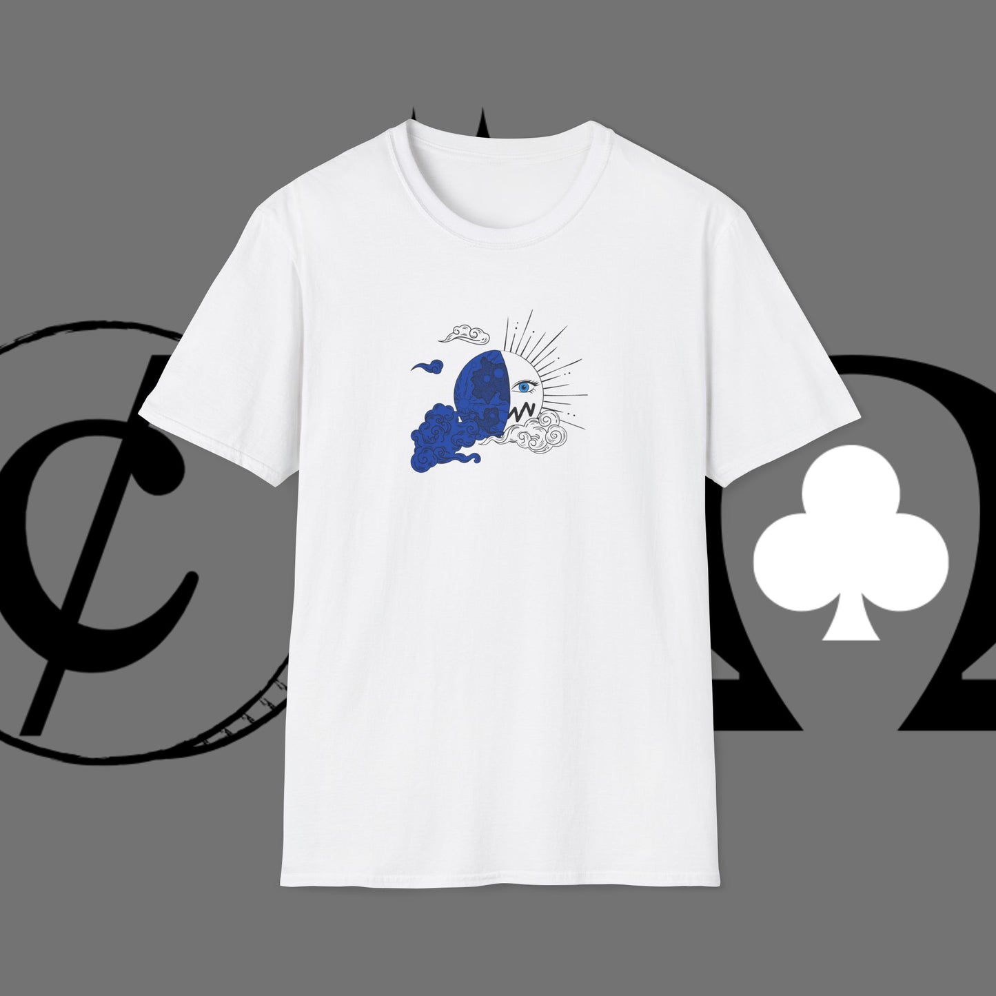 Ocean Wave Graphic T-Shirt — Blue Surf Sunset Design