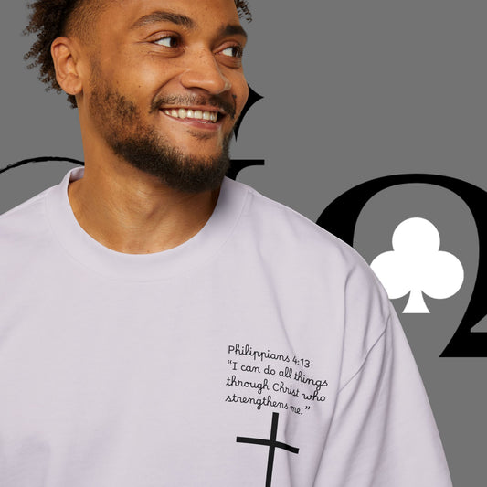 Action Symbol Tee — Minimal Graphic Men's Oversized T-Shirt