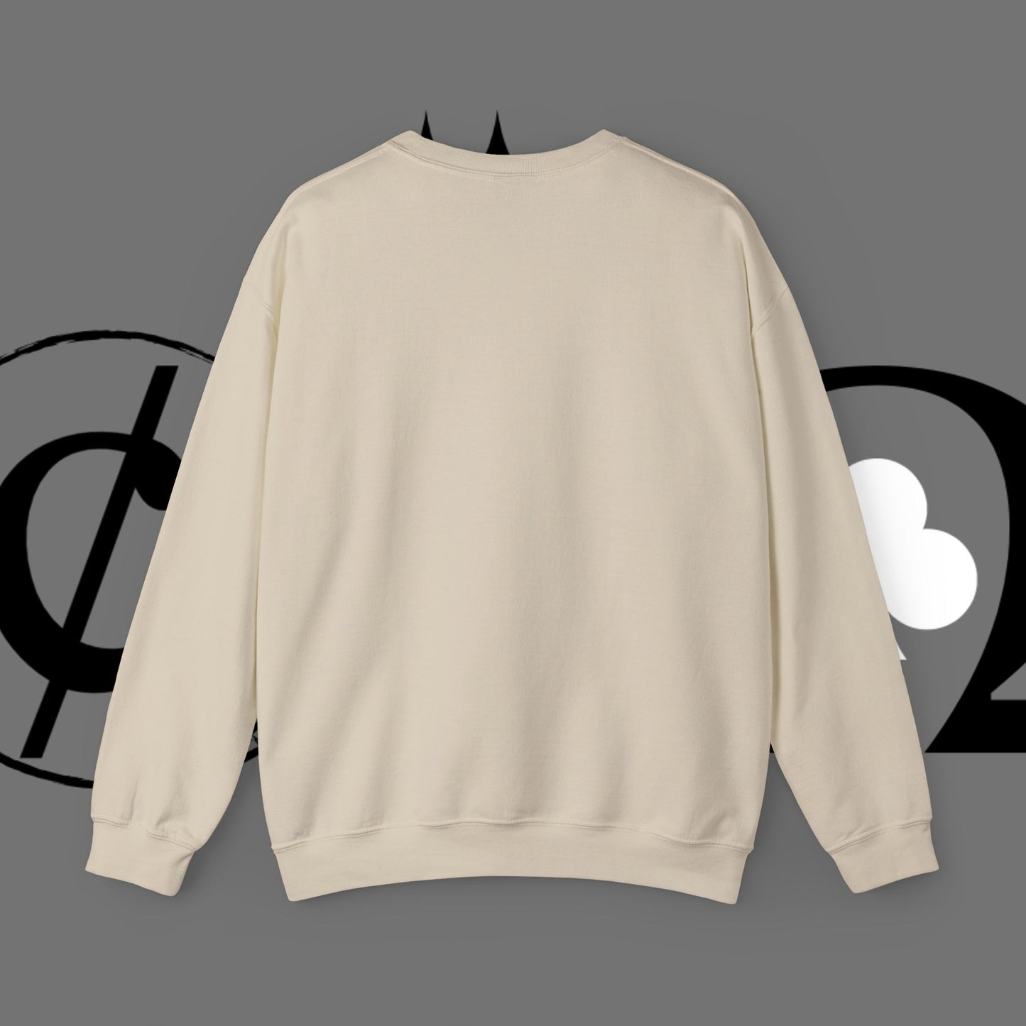 Ocean Wave Crewneck Sweatshirt — Minimal Blue Surf Graphic