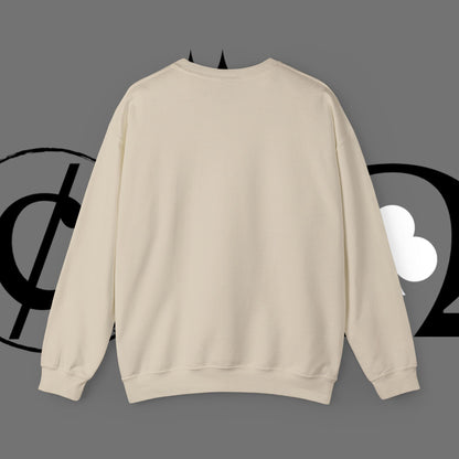 Ocean Wave Crewneck Sweatshirt — Minimal Blue Surf Graphic