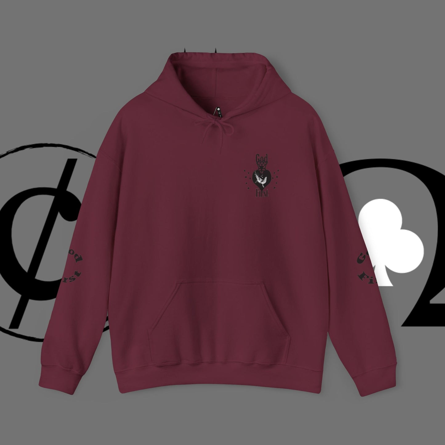 God First Hoodie — Minimal Faith Graphic Pullover