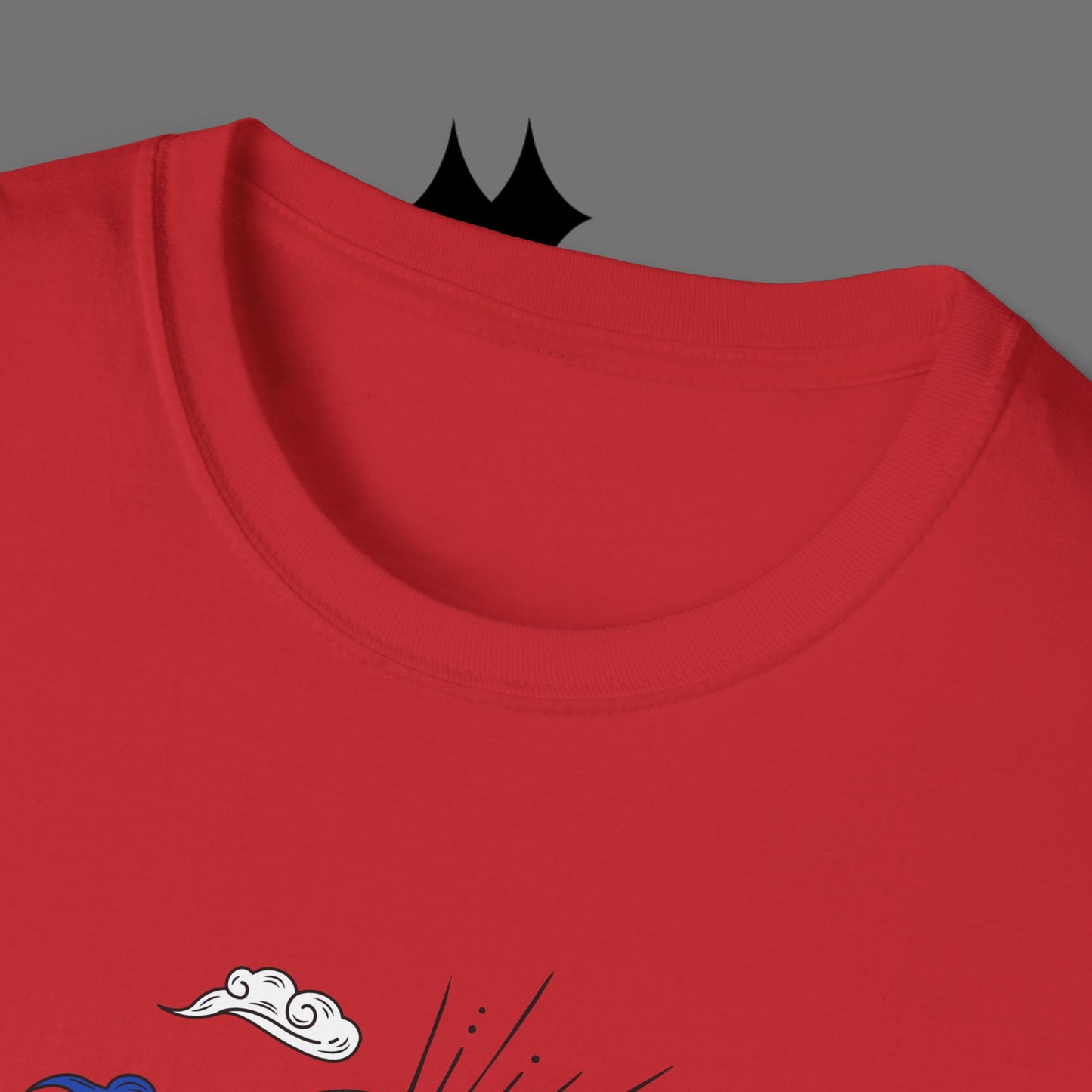 Ocean Wave Graphic T-Shirt — Blue Surf Sunset Design