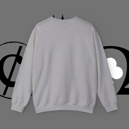 Ocean Wave Crewneck Sweatshirt — Minimal Blue Surf Graphic