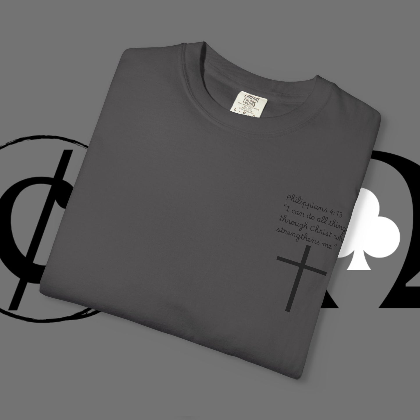 God First Cross T-Shirt — Faith-Based Christian Tee ("God First" Back Print)