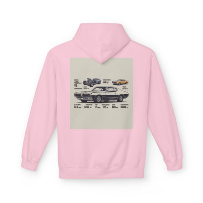 Classic Muscle Car Hoodie — Vintage Camaro Diagram Print