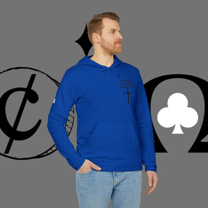 Christian Cross Hoodie — "Go At" Graphic Spiritual Sweatshirt