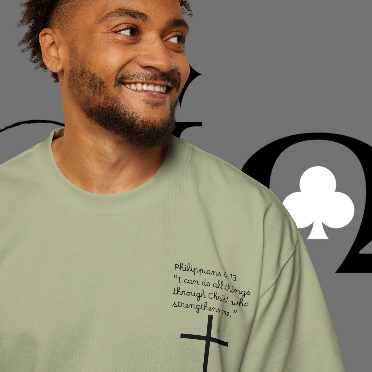 Action Symbol Tee — Minimal Graphic Men's Oversized T-Shirt