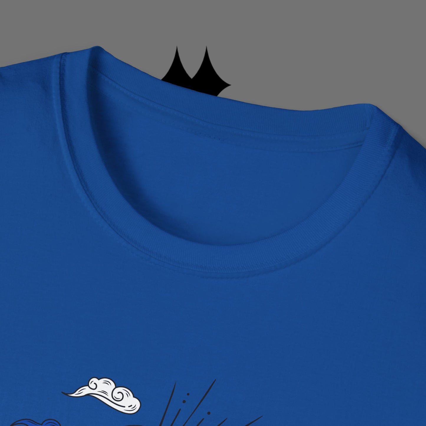 Ocean Wave Graphic T-Shirt — Blue Surf Sunset Design