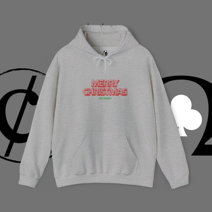 Christmas Hoodie — 'Merry Christmas' Front & 'Naughty is the New Nice' Back Holiday Hoodie