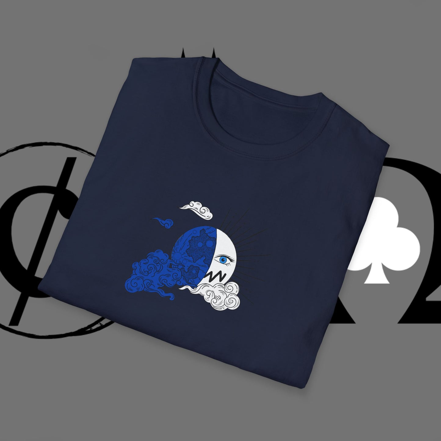 Ocean Wave Graphic T-Shirt — Blue Surf Sunset Design