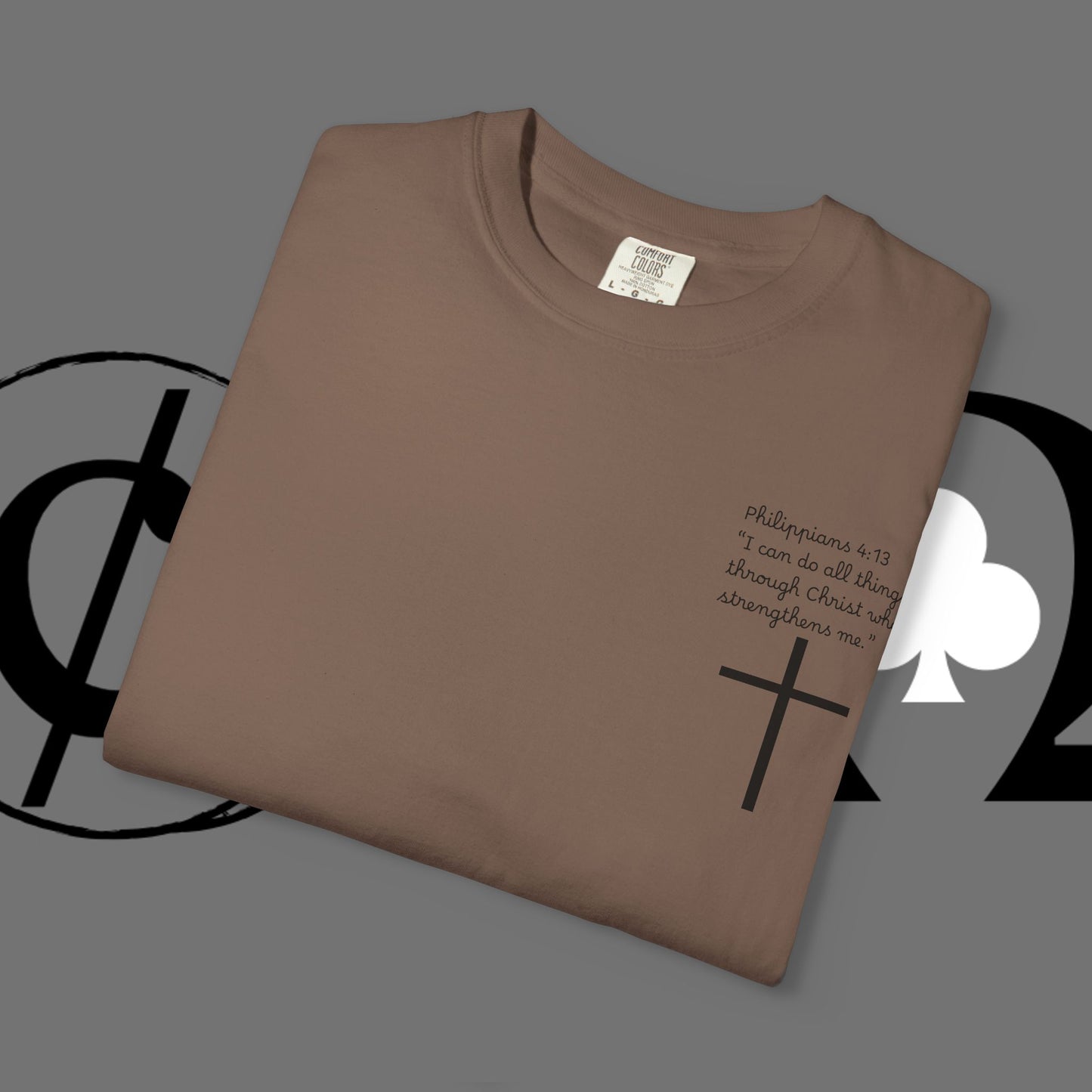 God First Cross T-Shirt — Faith-Based Christian Tee ("God First" Back Print)