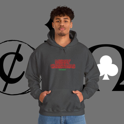 Christmas Hoodie — 'Merry Christmas' Front & 'Naughty is the New Nice' Back Holiday Hoodie