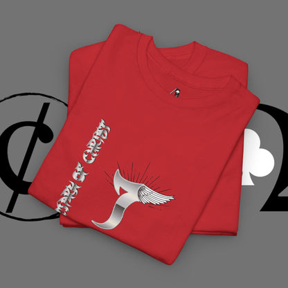 Minimal Whale Tail Tee — Japanese Kanji Nautical Graphic T-Shirt