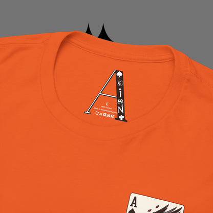 Ace of Crows T‑Shirt — Gothic Playing Card Tee with Raven & Blood Drop Design