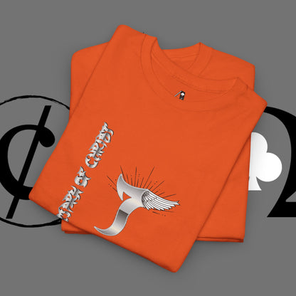 Minimal Whale Tail Tee — Japanese Kanji Nautical Graphic T-Shirt