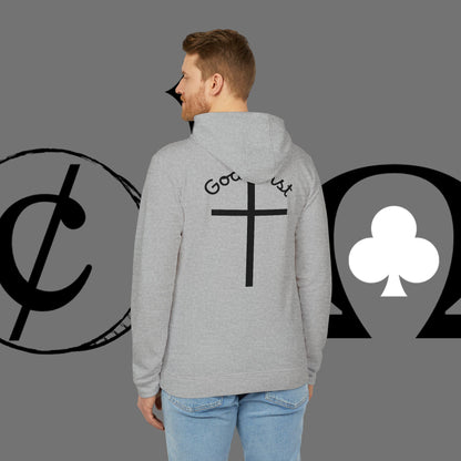 Christian Cross Hoodie — "Go At" Graphic Spiritual Sweatshirt