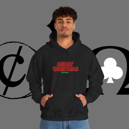 Christmas Hoodie — 'Merry Christmas' Front & 'Naughty is the New Nice' Back Holiday Hoodie