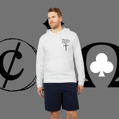 Christian Cross Hoodie — "Go At" Graphic Spiritual Sweatshirt