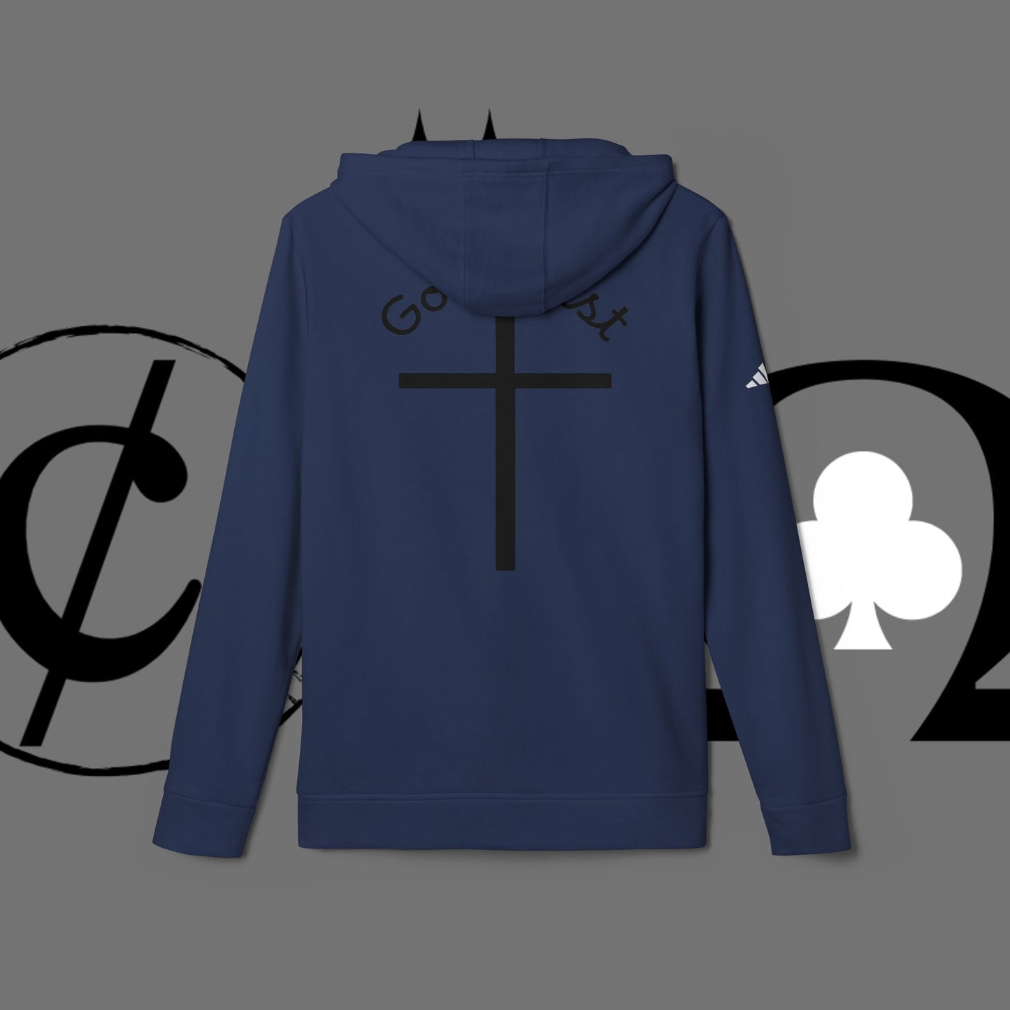 Christian Cross Hoodie — "Go At" Graphic Spiritual Sweatshirt